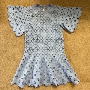 Jonathan Simkhai Light Blue Lace Dress